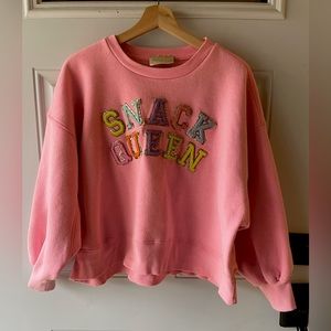 Judith March Pink Sweatshirt Pullover, size Small